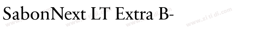 SabonNext LT Extra B字体转换
